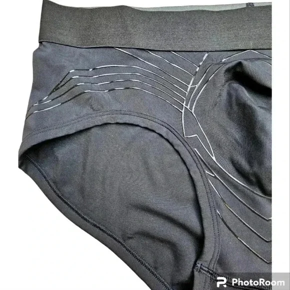 MICHAEL KORS MK PINNACLE LIFT BRIEFS BLACK # S81L001131 SIZE XL NWT - Picture 3 of 8